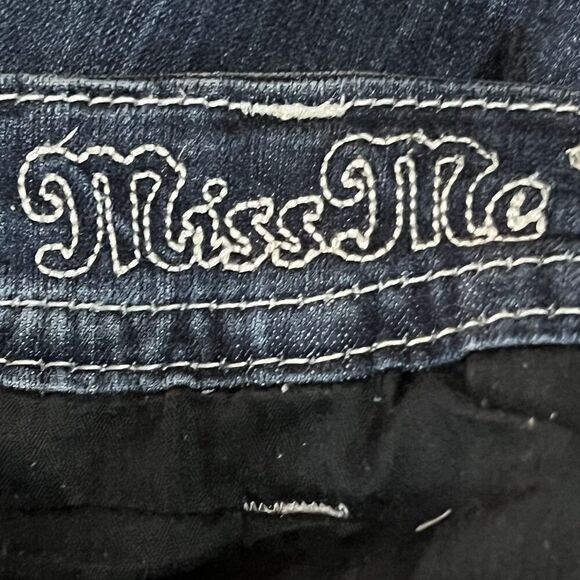 Miss Me Signature Skinny Jeans Size 29 Flap Pocket Embellished Embroidered Denim - Picture 6 of 6
